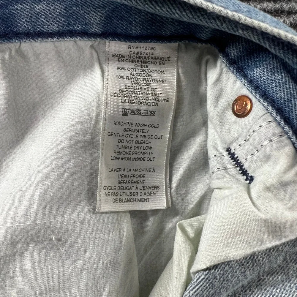 True Religion Jean Shorts 48 Ricky Relax Straight Light Wash Buddha Embroidered